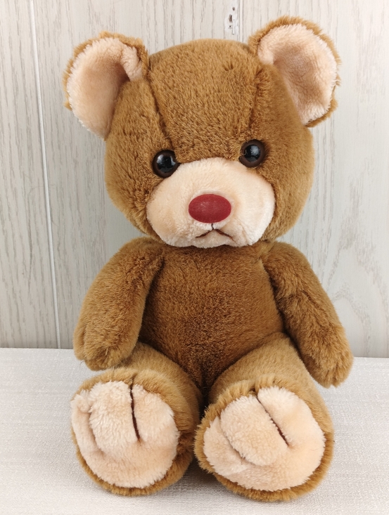 Gerber Other - VTG Gerber Presious 12" teddy bear stuffed Animal plush Brown soft